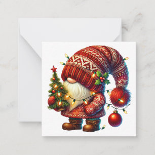 Cute Christmas Gnome Card
