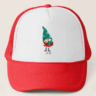 Cute Christmas Gnome with Christmas Ornaments Trucker Hat