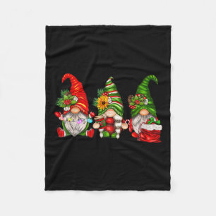 Cute Christmas Gnomes Family Matching Christmas 20 Fleece Blanket