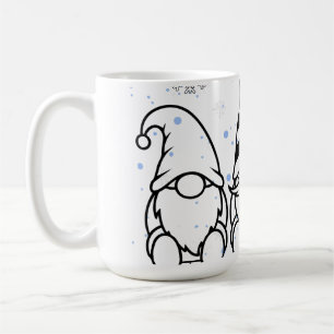 Cute Christmas Gnomes Holiday Design. Coffee Mug