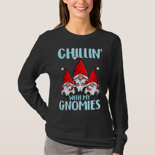 Cute Christmas Gnomes Santa Hats Chillin' With My T-Shirt