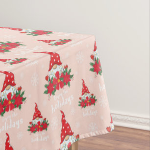 Cute Christmas Gnomes Tablecloth
