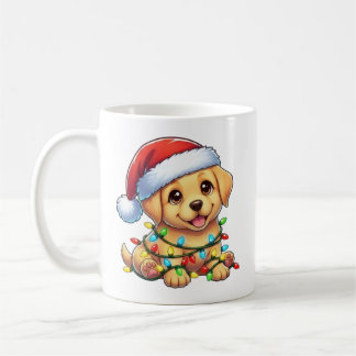 Cute Christmas Golden Retriever Mug