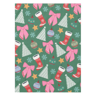 Cute Christmas Green Tablecloth