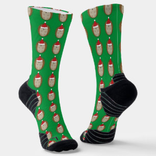 Cute Christmas Hedgehog Socks