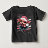 Cute Christmas Highland Cow Ballerina