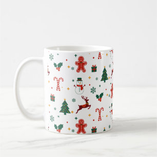 Cute Christmas Holiday Pattern Coffee Mug