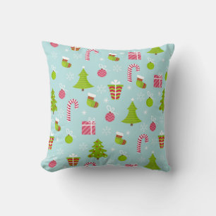 Cute Christmas Holiday Pattern Cushion