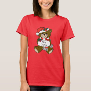 Cute Christmas Holiday Teddy Bear T Shirt