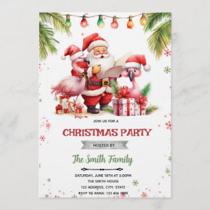 Cute christmas in july invitation