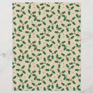 Cute Christmas Jingle Bells Scrapbook Paper