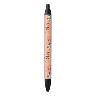 cute Christmas joy Black Ink Pen