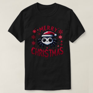 Cute christmas jumping spider T-Shirt