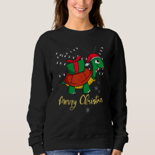 Cute Christmas Kids Toddlers Merry Xmas Sea Turtle Sweatshirt