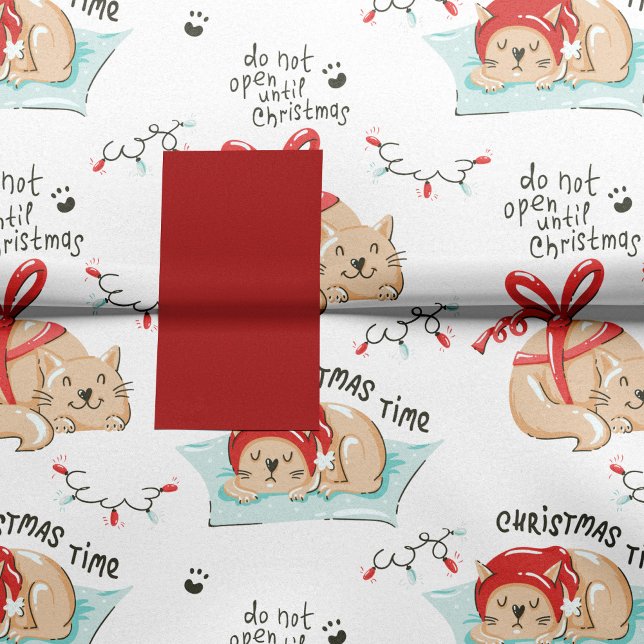 Cute Christmas Kitty Cat Pattern Tissue Paper (Creator Uploaded)