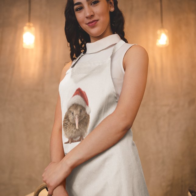 Cute Christmas Kiwi, custom Apron (Creator Uploaded)