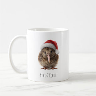 Cute Christmas Kiwi, custom Coffee Mug