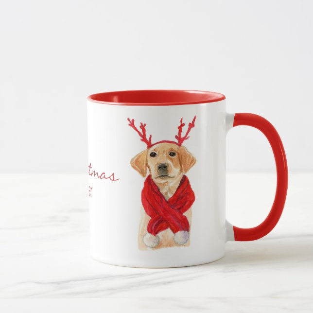 Cute Christmas Labrador Mug (Right)