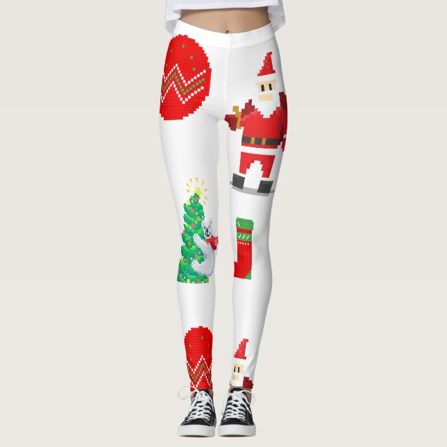 Cute Christmas Leggings (Front)