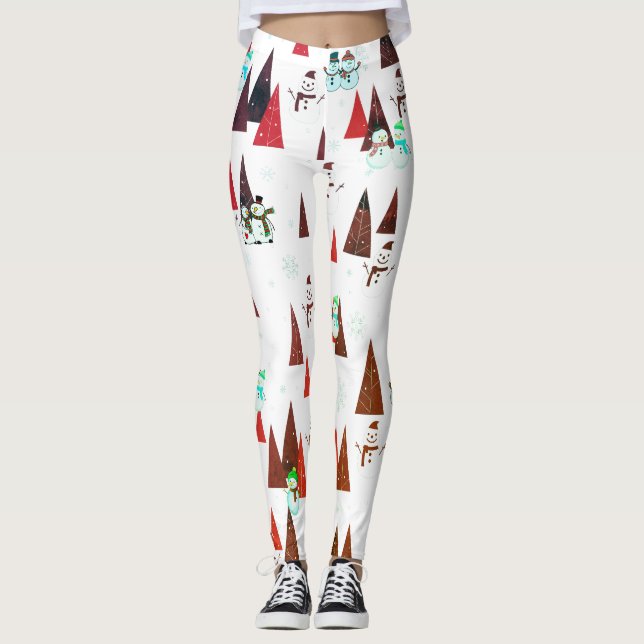Cute Christmas Leggings (Front)