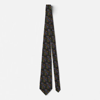 Cute Christmas, Lights and Stars with Holiday Text Tie