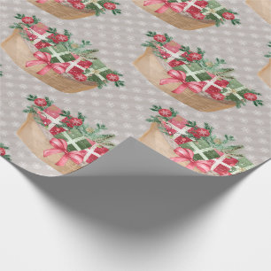 Cute Christmas Llama Wrapping Paper