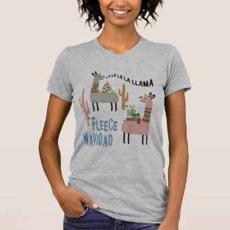 Cute Christmas Llamas T-Shirt