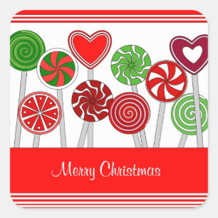 Cute Christmas Lollipops Sticker