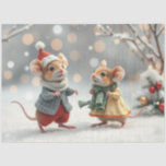 Cute Christmas Mice Tissue Paper<br><div class="desc">Bring a touch of holiday cheer to your crafting with the Decoupage Craft Tissue Paper. These charming Christmas mice scenes will instantly elevate your handmade creations, making them truly one-of-a-kind. Whether you're an experienced crafter or just starting out, this tissue paper is a must-have for adding a festive, personal flair...</div>