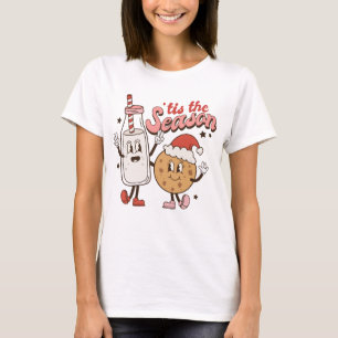 Cute Christmas Milk and Cookie T-Shirt