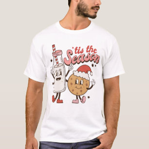 Cute Christmas Milk and Cookie T-Shirt