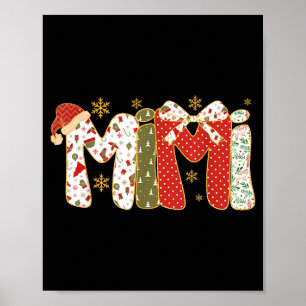 Cute Christmas Mimi Coquette Holiday Grandma  Poster