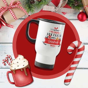 Cute Christmas Modern Holiday  Travel Mug
