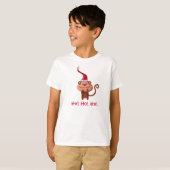 Cute Christmas Monkey T-Shirt (Front Full)