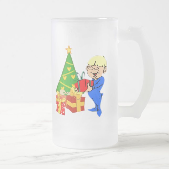 Cute Christmas Morning Kid Mug (Right)