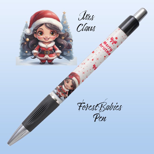 Cute Christmas Mrs Santa Xmas Graphic, White ⛄️  (Creator Uploaded)
