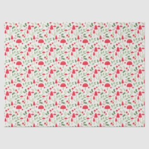 Cute Christmas Mushroom wrapping paper