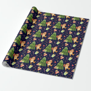 Cute Christmas/New Year Tiger Wrapping Paper