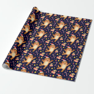 Cute Christmas/New Year Tiger Wrapping Paper