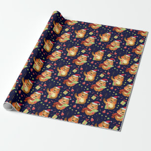 Cute Christmas/New Year Tiger Wrapping Paper
