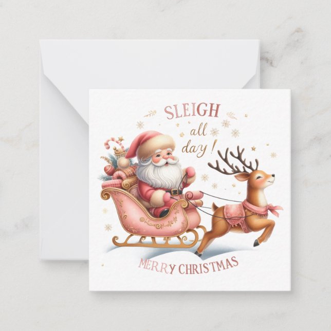 Cute Christmas Notelets Card (Front)