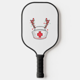 Cute Christmas Nurse Pickleball Paddle