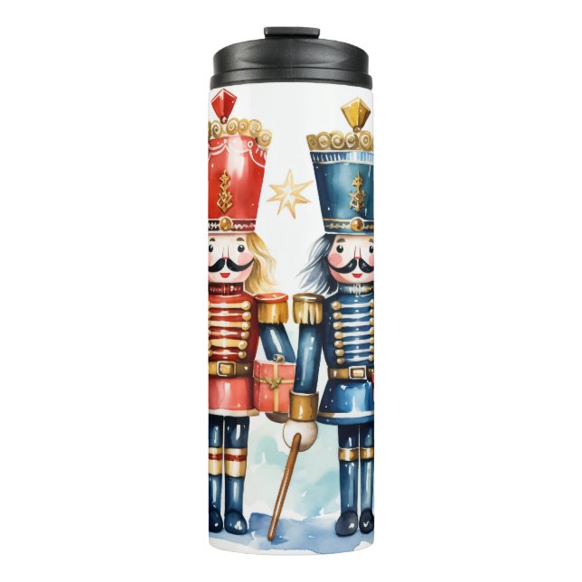 Cute Christmas Nutcracker Thermal Tumbler (Front)