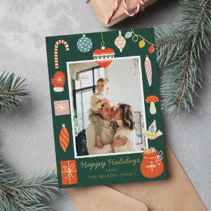 Cute Christmas Ornament Family Photo Holiday 
