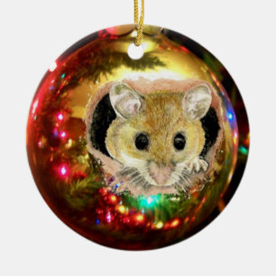 Cute Christmas Ornament Mouse
