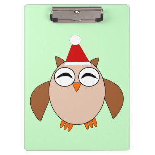 Cute Christmas Owl Clipboard