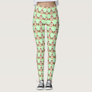 Cute Christmas Owl Leggings