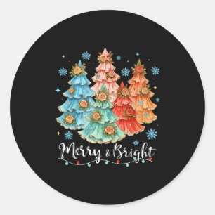 Cute Christmas Pajamas Family Matching Xmas Men Wo Classic Round Sticker