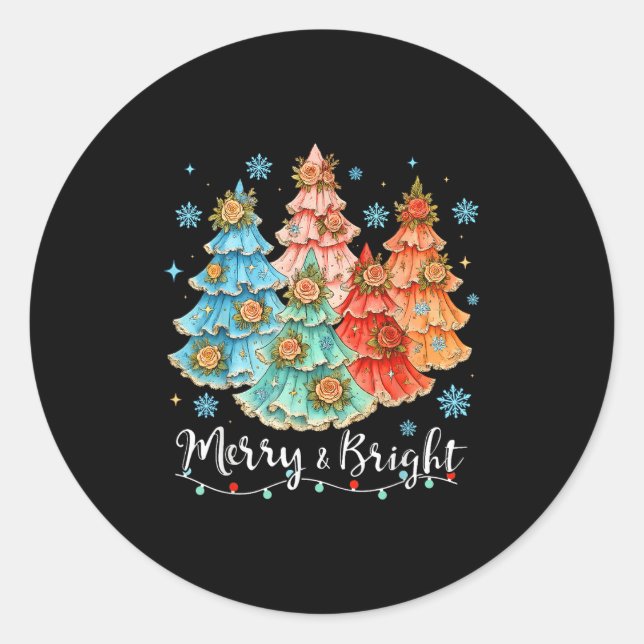 Cute Christmas Pajamas Family Matching Xmas Men Wo Classic Round Sticker (Front)