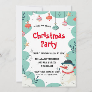 Cute Christmas Party Invitation